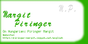 margit piringer business card